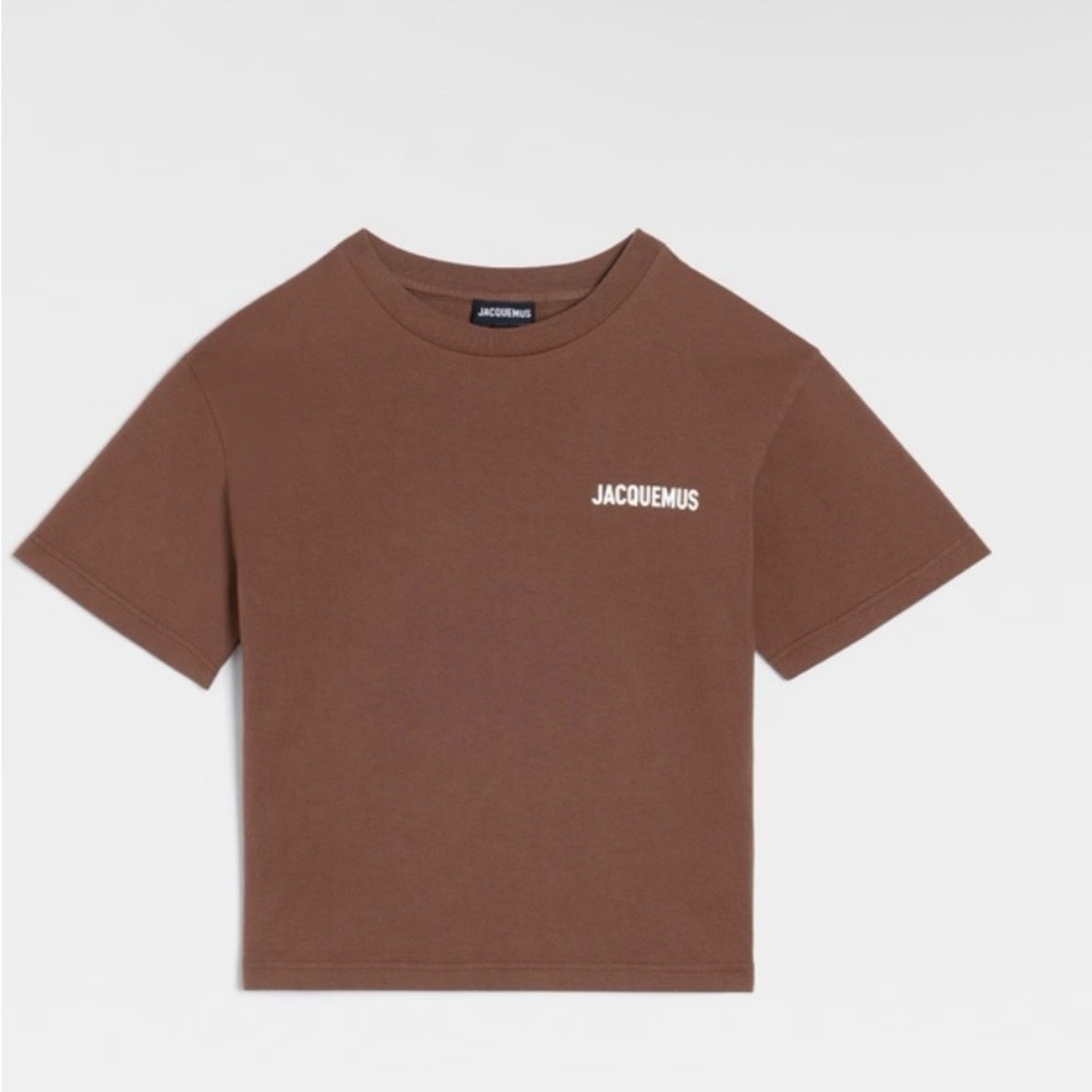 Jacquemus Brown Kids Short Sleeve Logo Tee